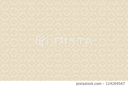Seamless Japanese paper pattern. Beige, tortoiseshell and diamond pattern. Seamless Japanese paper pattern. Beige, tortoiseshell and diamond pattern. 124269567