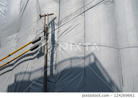 施工現場的電線保護管、保護板 124269661