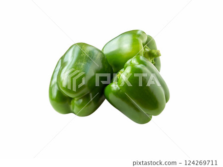 Green bell peppers Green bell peppers 124269711