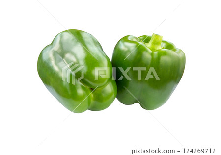 Green bell peppers Green bell peppers 124269712