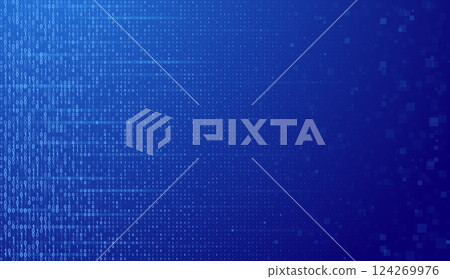 Program Code. Binary Software Programming Code Background. Digital Data Technology Concept. Random Binary Data Matrix Wide Vector Illustration. 124269976