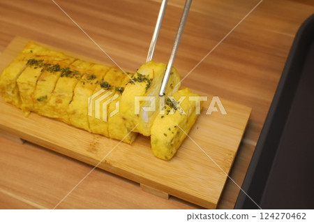 Korean egg dish. Egg roll 124270462