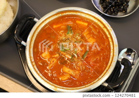 Korean traditional food. Kimchi stew 124270481