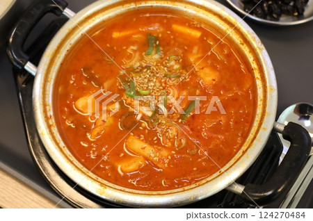 Korean traditional food. Kimchi stew Korean traditional food. Kimchi stew 124270484