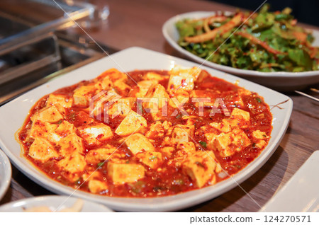 Chinese food. Spicy Bean Curd. mapo tofu Chinese food. Spicy Bean Curd. mapo tofu 124270571