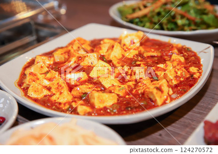Chinese food. Spicy Bean Curd. mapo tofu Chinese food. Spicy Bean Curd. mapo tofu 124270572