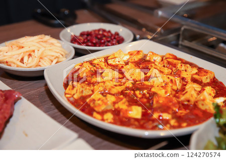 Chinese food. Spicy Bean Curd. mapo tofu Chinese food. Spicy Bean Curd. mapo tofu 124270574