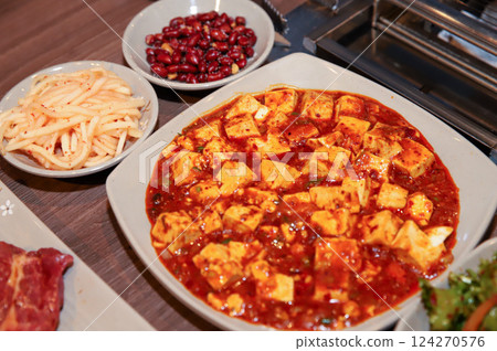 Chinese food. Spicy Bean Curd. mapo tofu Chinese food. Spicy Bean Curd. mapo tofu 124270576