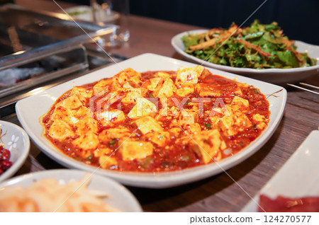 Chinese food. Spicy Bean Curd. mapo tofu Chinese food. Spicy Bean Curd. mapo tofu 124270577
