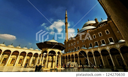 Cairo, Egypt. The Citadel of Cairo. Citadel of Saladin in Cairo, Egypt. Muhammad Ali Mosque Cairo, Egypt. The Citadel of Cairo. Citadel of Saladin in Cairo, Egypt. Muhammad Ali Mosque 124270630