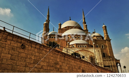 Cairo, Egypt. The Citadel of Cairo. Citadel of Saladin in Cairo, Egypt.  Muhammad Ali Mosque 124270633