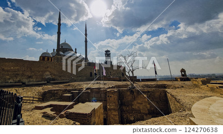Cairo, Egypt. The Citadel of Cairo. Citadel of Saladin in Cairo, Egypt. Muhammad Ali Mosque Cairo, Egypt. The Citadel of Cairo. Citadel of Saladin in Cairo, Egypt. Muhammad Ali Mosque 124270638
