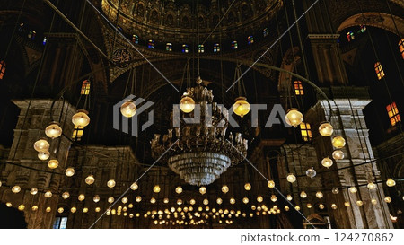 Interior of The Citadel of Cairo. Citadel of Saladin in Cairo, Egypt. Muhammad Ali Mosque Interior of The Citadel of Cairo. Citadel of Saladin in Cairo, Egypt. Muhammad Ali Mosque 124270862
