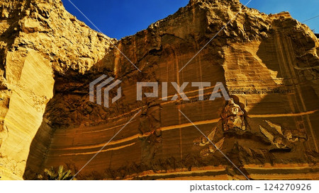 Egypt, Cairo. Church inside the cave in the garbage city. St. Simon "The Tanner" Monastery 124270926