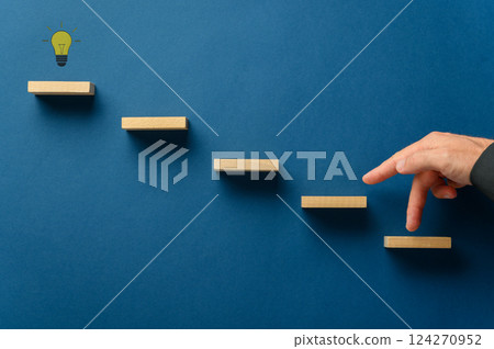 Conceptual image of business innovation, strategy and success 124270952