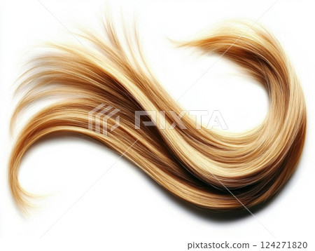 beautiful blond lock of hair 124271820