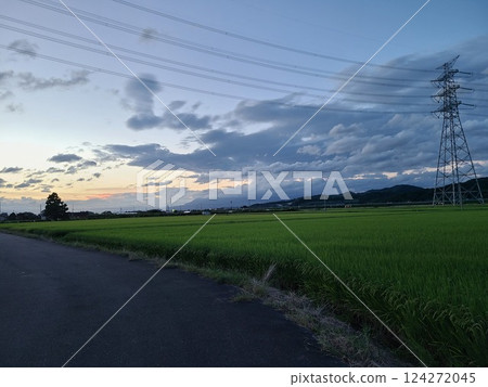 Evening sky Evening sky 124272045