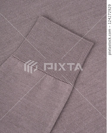 Close-Up of taupe Wool Turtleneck Sleeve Cuff Close-Up of taupe Wool Turtleneck Sleeve Cuff 124272929