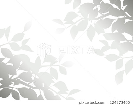 樹葉陰影漸層插圖 124273400