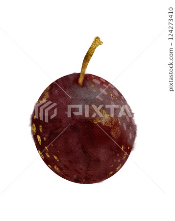 Vibrant and Colorful Red Passionfruit Resting on a Bright White Background Surface Vibrant and Colorful Red Passionfruit Resting on a Bright White Background Surface 124273410