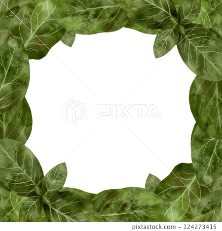 Create a border with green leafy edges and a white center, great for text or designs Create a border with green leafy edges and a white center, great for text or designs 124273415
