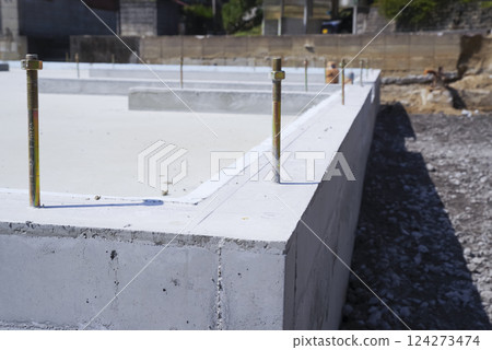 Basic construction of new housing 124273474