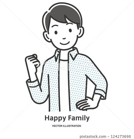 演奏膽量姿勢的年輕人 124273698