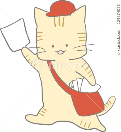 貓郵差插圖 124274038