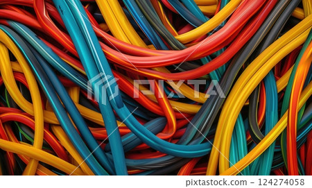 Tangles And Knots Abstract Background 124274058