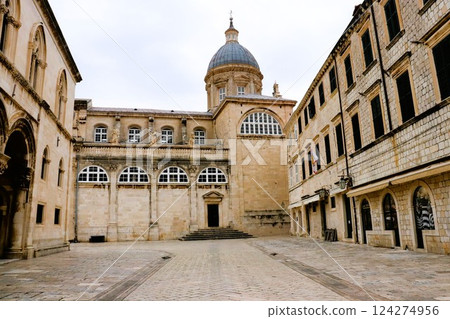 World Heritage Site Dubrovnik Old Town Cathedral Croatia 124274956