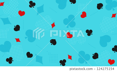 Playing card pattern background 124275154