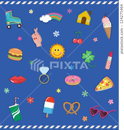 Pop Icon Set 124275464