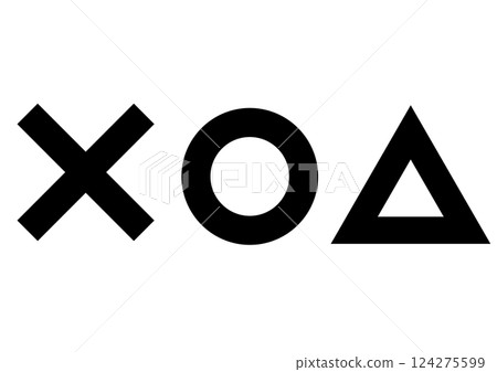 A simple illustration of a circle, a triangle, and a cross A simple illustration of a circle, a triangle, and a cross 124275599