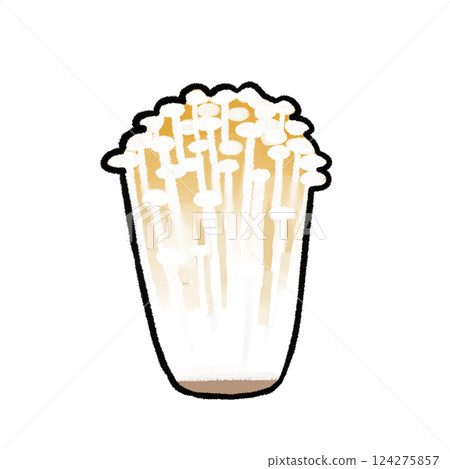 enoki mushroom illustration enoki mushroom illustration 124275857