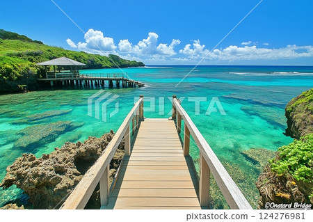 A beautiful sea of the Maldives 124276981