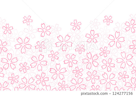 Sakura illustration background Sakura illustration background 124277156
