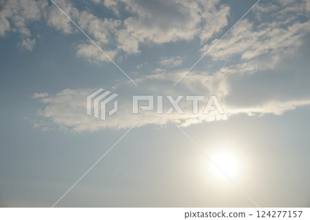 The sun coming out of the clouds 124277157