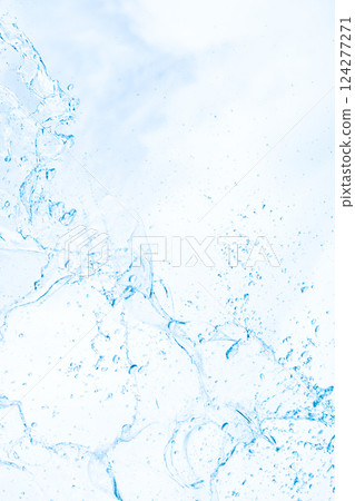 Splashes in the air, vertical composition 124277271