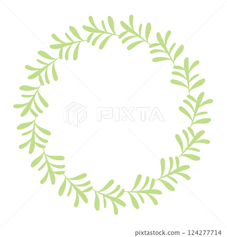 Simple leaf frame yellow-green Simple leaf frame yellow-green 124277714