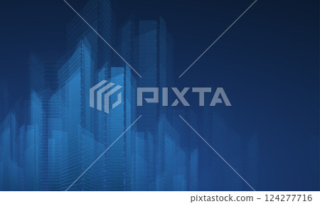 Smart city digital background. Building Technology, Futuristic Architecture. Smart city digital background. Building Technology, Futuristic Architecture. 124277716