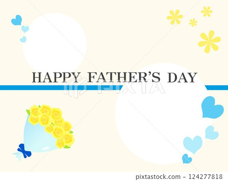 父親節花束留言卡 父親節花束留言卡 124277818