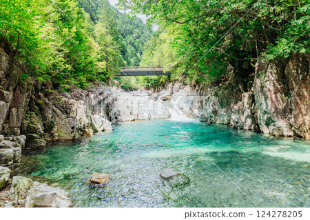 <Nagano> The beautiful scenery of the Atera Valley - Ushigafuchi - 124278205