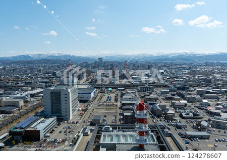 Streets, townscapes, views, scenery, Hokuriku Expressway, Kanazawa Station, Kanazawa City, Ishikawa Prefecture Streets, townscapes, views, scenery, Hokuriku Expressway, Kanazawa Station, Kanazawa City, Ishikawa Prefecture 124278607