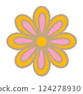 Oriental Floral Illustration 124278930