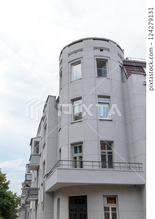 An old restored building in the city center in 124279131