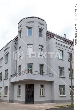 An old restored building in the city center in 124279147