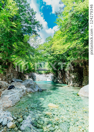 <Nagano> The beautiful scenery of the Atera Valley - Ushigafuchi - <Nagano> The beautiful scenery of the Atera Valley - Ushigafuchi - 124279346