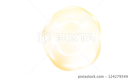 透明黃色圓形光澤氣泡凝膠 png 插圖背景 124279549