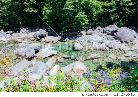 <Nagano> Beautiful scenery of Atera Valley 124279619