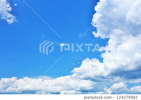 Summer blue sky and clouds Summer blue sky and clouds 124279982